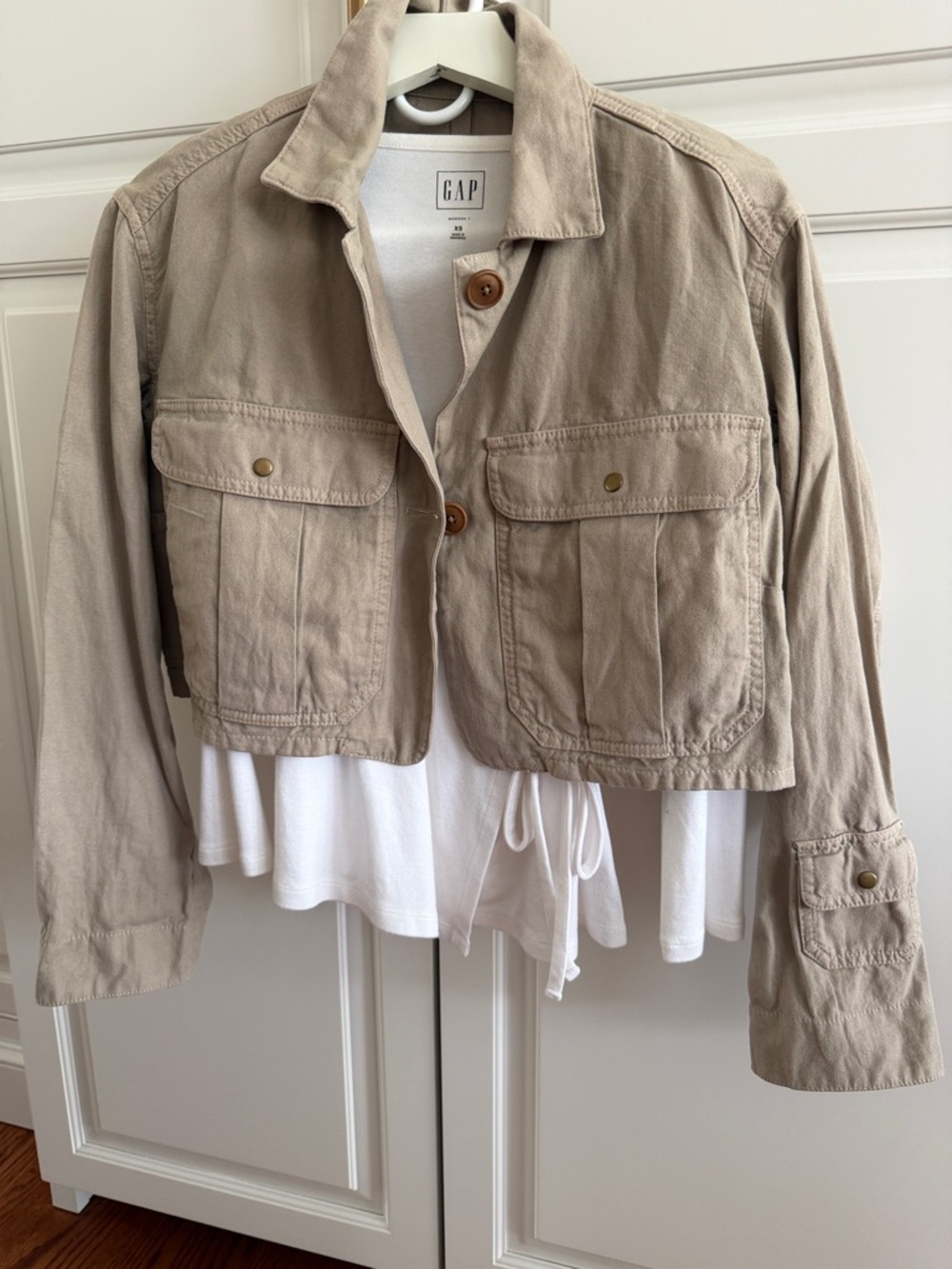 Banana Republic Cropped & Boxed Utility Jacket XS NWT unique & classic
